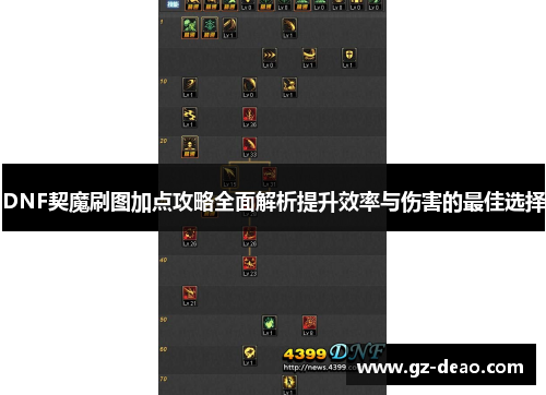 DNF契魔刷图加点攻略全面解析提升效率与伤害的最佳选择