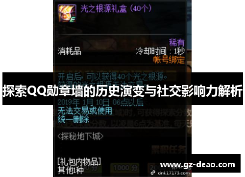 探索QQ勋章墙的历史演变与社交影响力解析